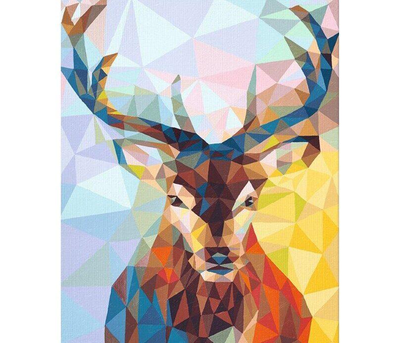 10 Popular Paint By Number Kits 6 Abstract Deer