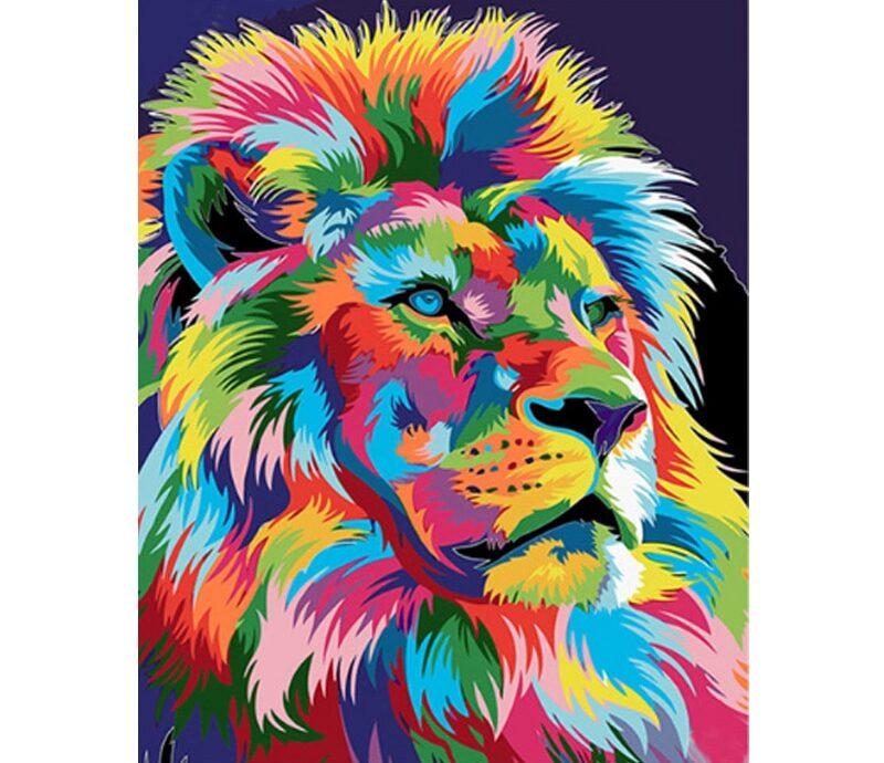 10 Popular Paint By Number Kits 7 Colorful Lion