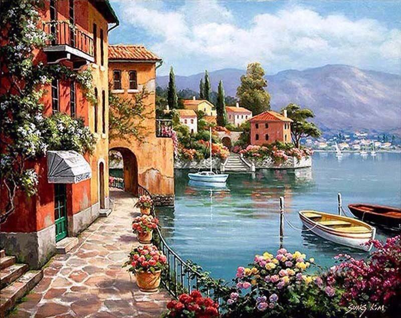10 Popular Paint By Number Kits 3 Venice Seascape Painting