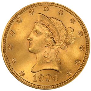 Morgan dollar gold coin