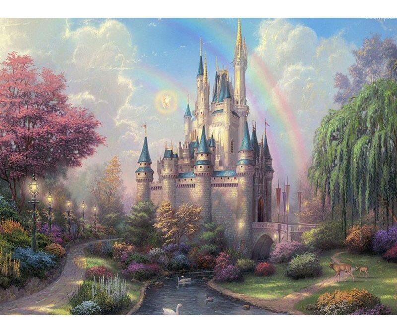10 Popular Paint By Number Kits 5 Rainbow Castle Painting